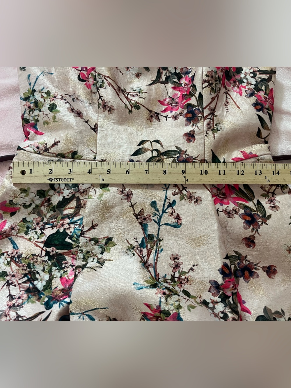 Ted Baker London Mid Pink Clarbel Blossom V Back Jacquard Size 2 MSRP $429 - Picture 10 of 16